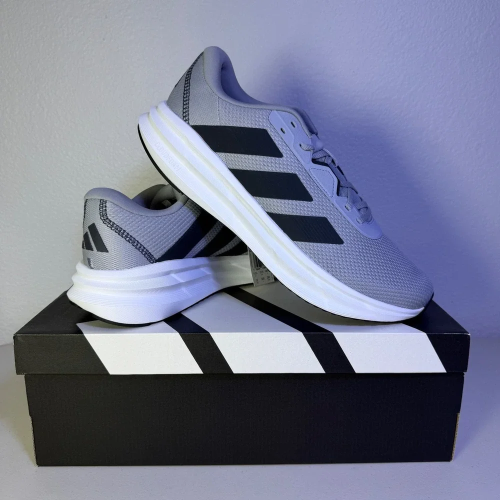 Adidas Galaxy 7 Men's Running Shoes Halo Gray Black Size 12 Cloudfoam ID8754